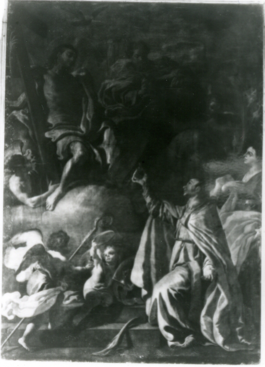 adorazione della Trinità (dipinto) di De Maio Paolo (sec. XVIII)