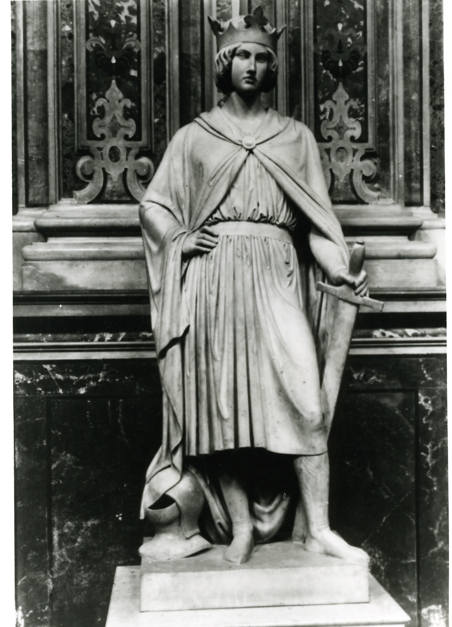 re Corradino di Svevia (statua, elemento d'insieme) di Pietro Schopfer (sec. XIX)
