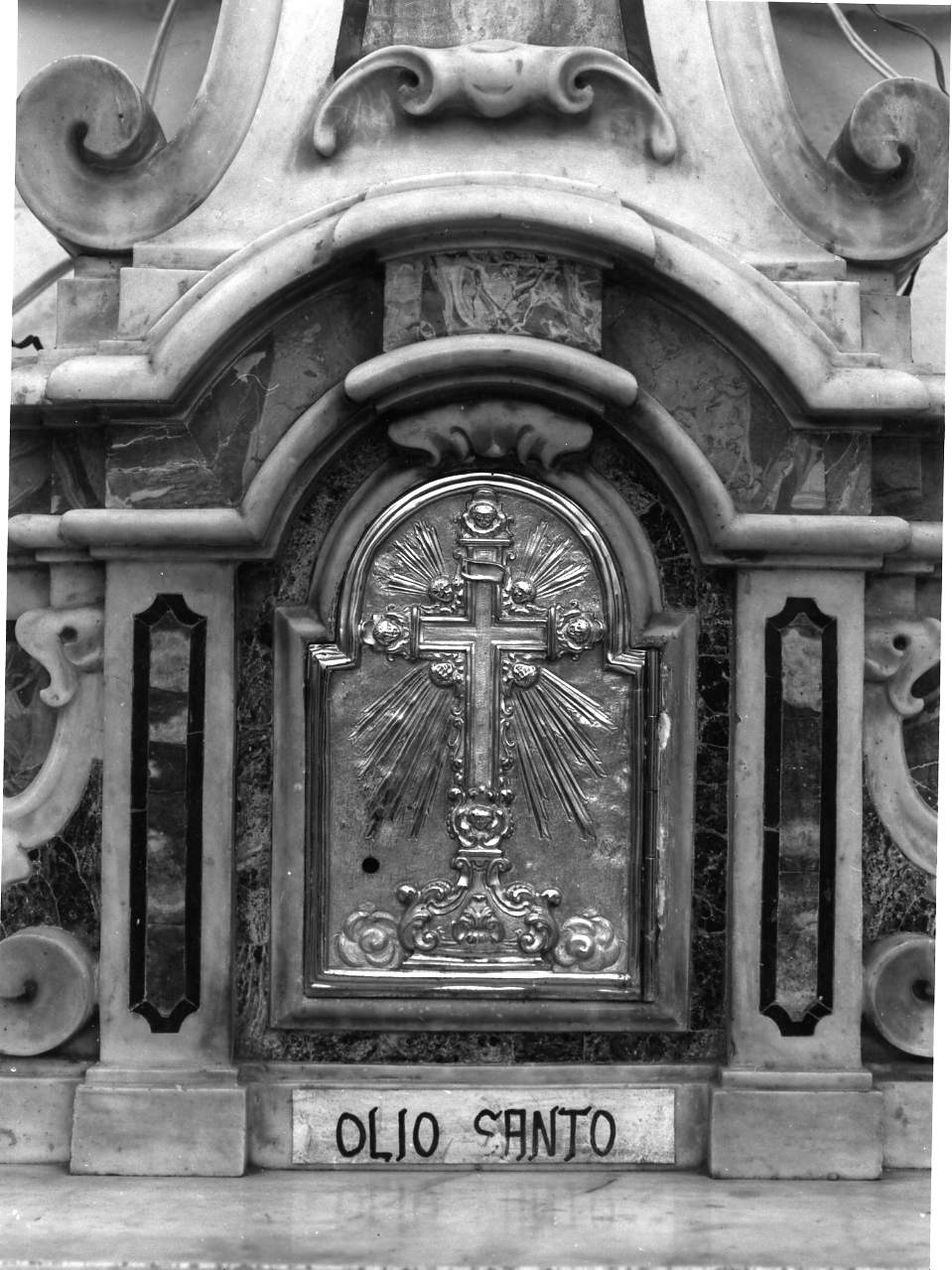 sportello di tabernacolo, elemento d'insieme - bottega napoletana (metà sec. XVIII)