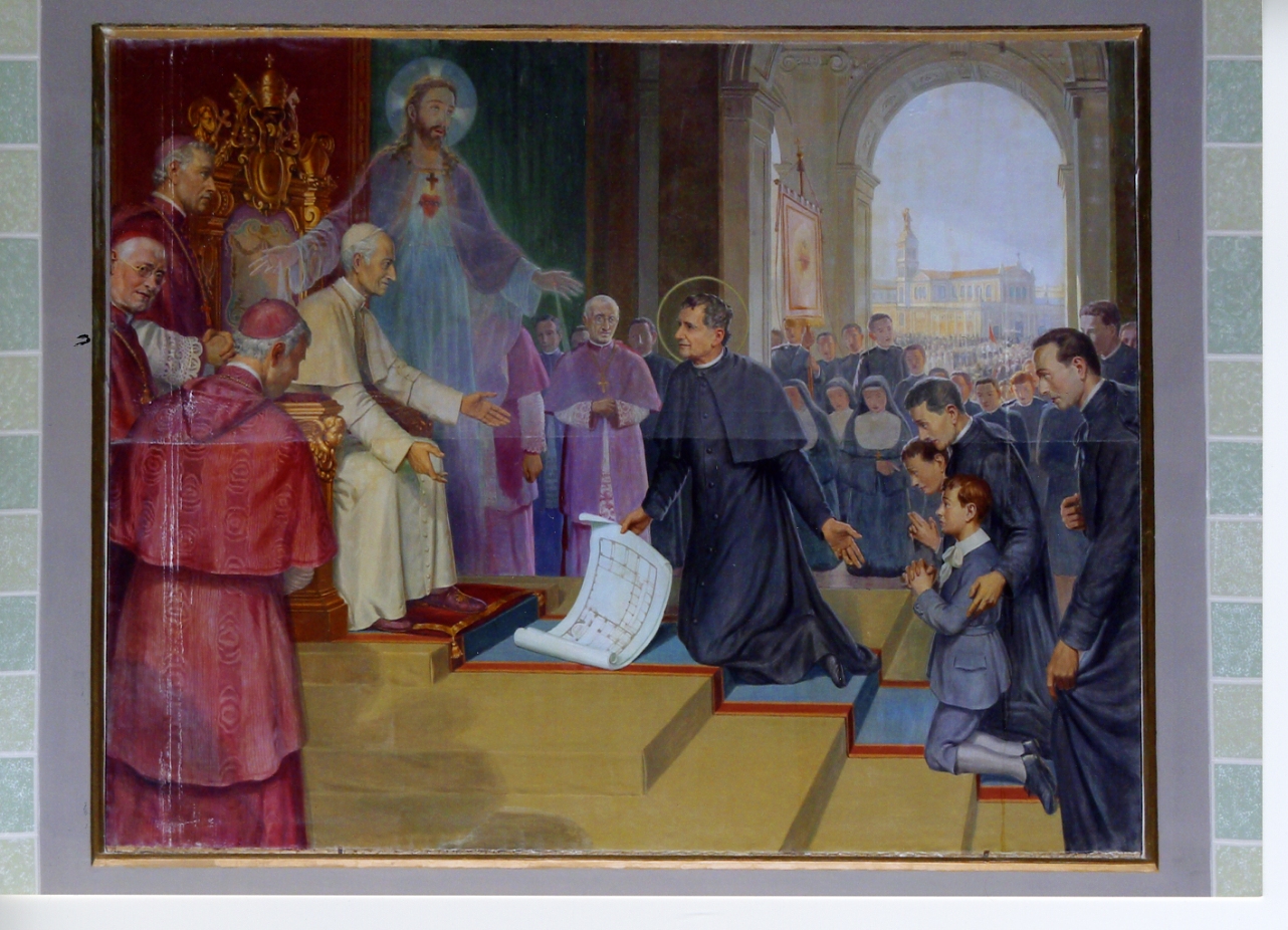 apparizione del Cuore di Gesù a Don Bosco (dipinto) - ambito napoletano (secondo quarto sec. XX)
