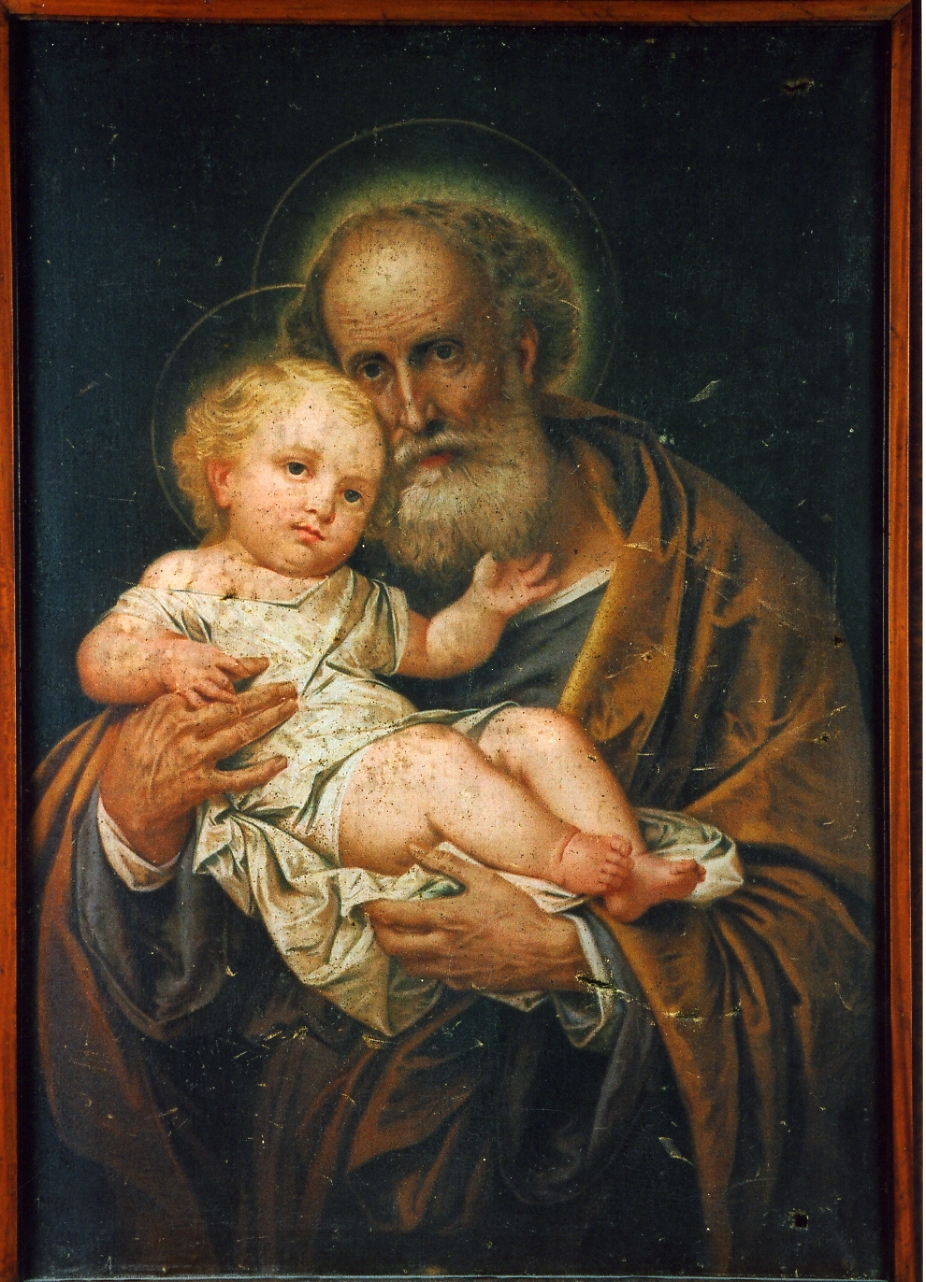 San Giuseppe e Gesù Bambino (dipinto) - ambito napoletano (prima metà sec. XX)