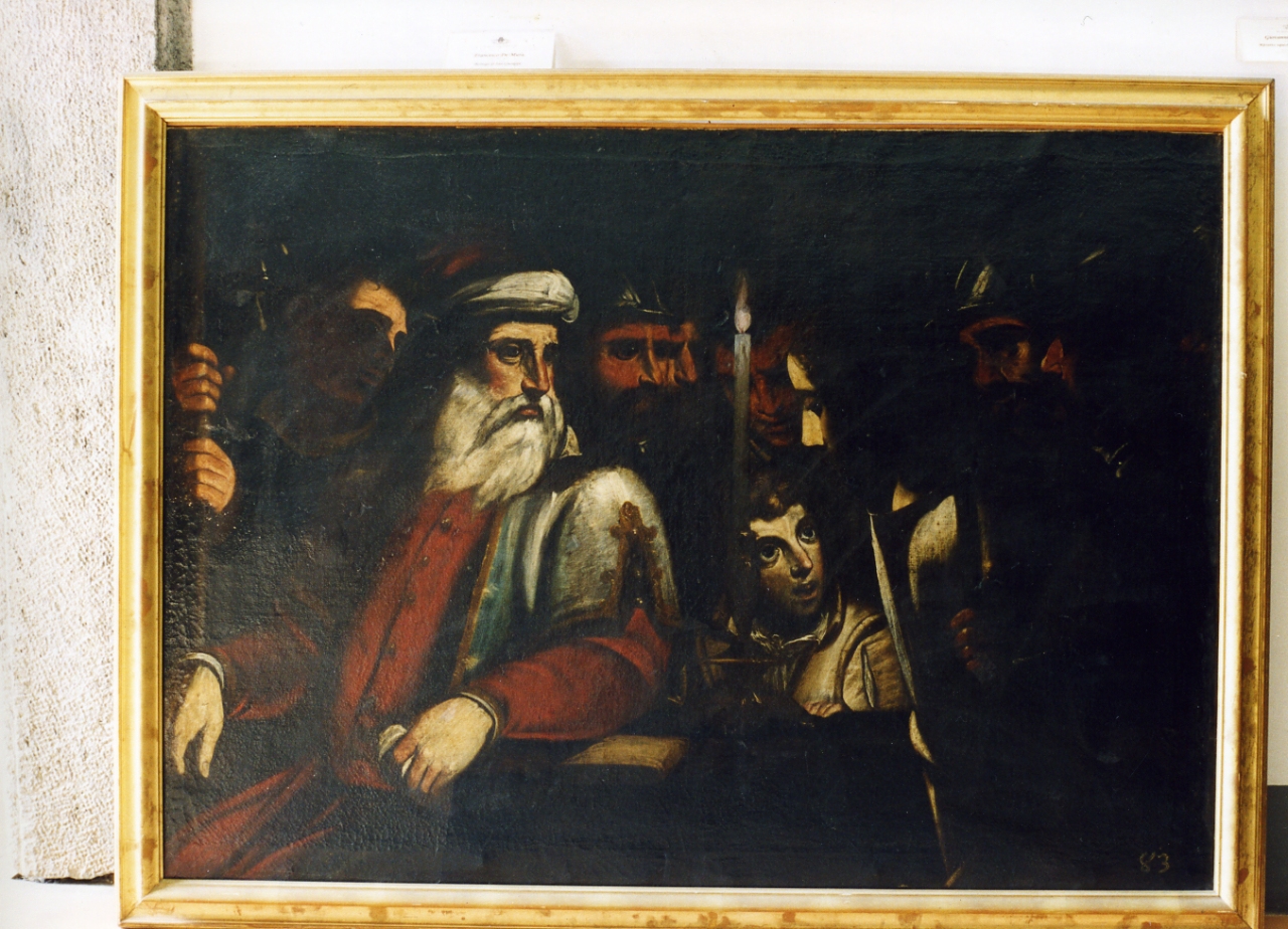 Cristo davanti a Caifa (dipinto) - ambito napoletano (inizio sec. XVII)