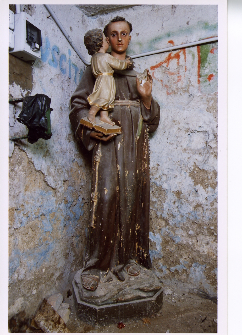 Sant'Antonio da Padova con il bambino (statua) - bottega napoletana (primo quarto sec. XX)