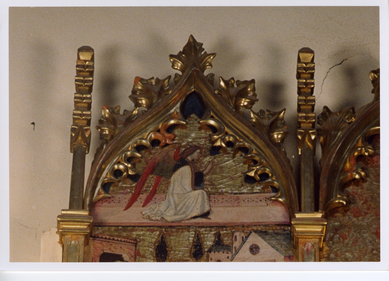 angelo annunciante (dipinto) - ambito fiorentino (ultimo quarto sec. XV)