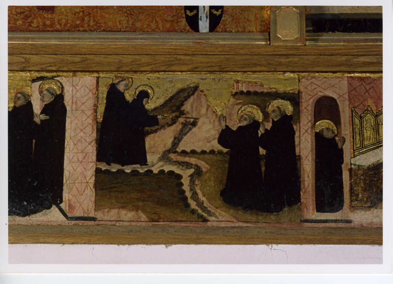 storie della vita di San Benedetto (predella) - ambito fiorentino (ultimo quarto sec. XV)