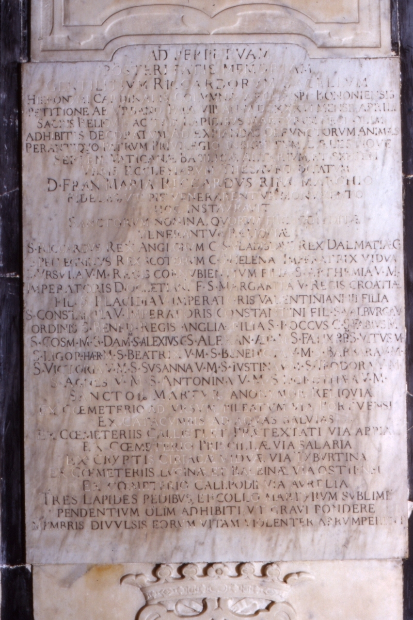 lapide commemorativa - bottega napoletana (sec. XVII)