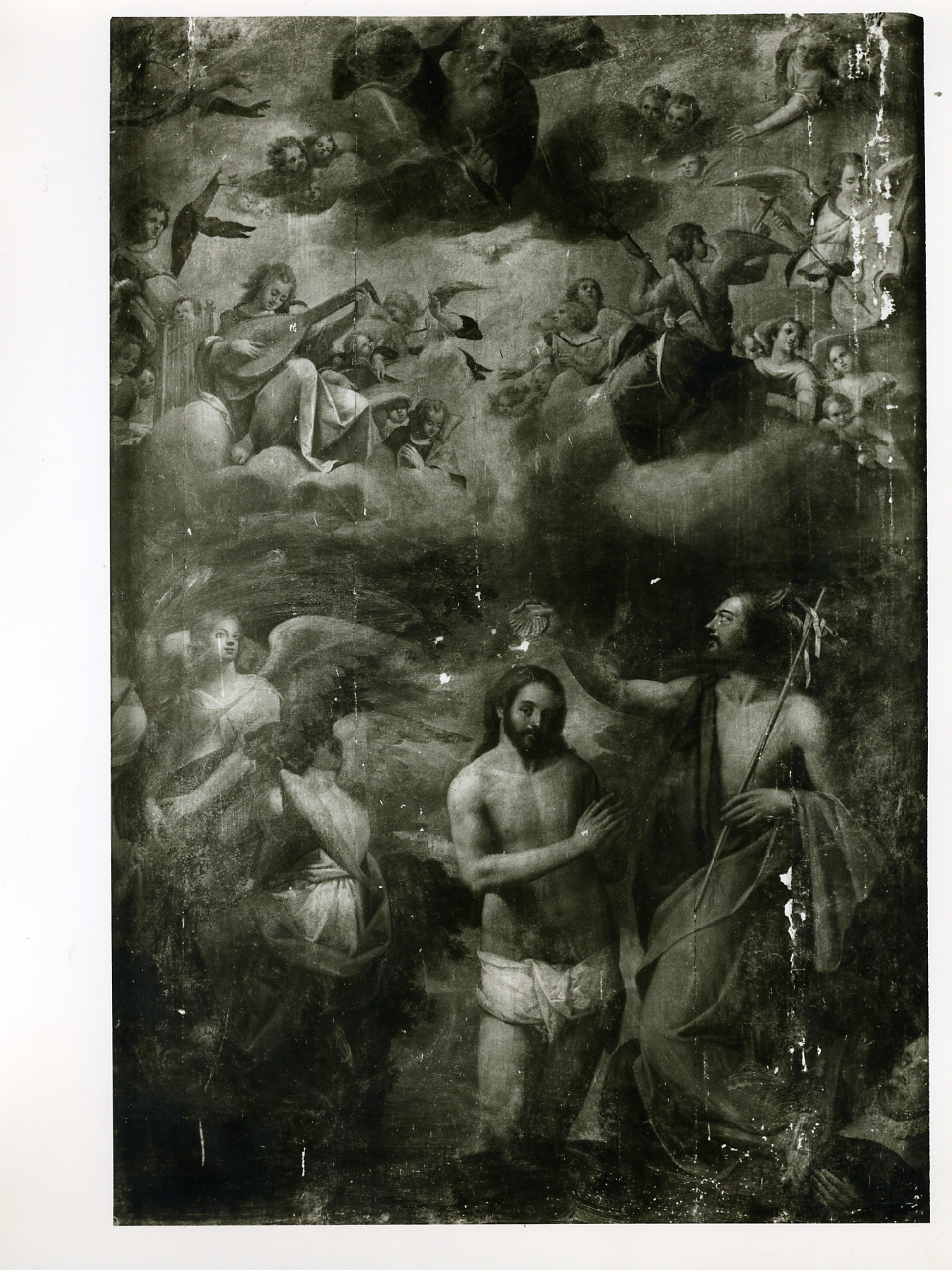 battesimo di Cristo (dipinto) di Santafede Fabrizio (fine sec. XVI)