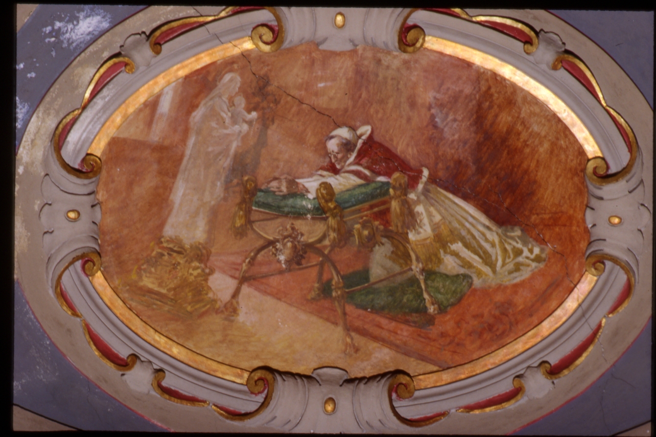 papa Pio XI in preghiera (dipinto) di Aprea Giuseppe (primo quarto sec. XX)
