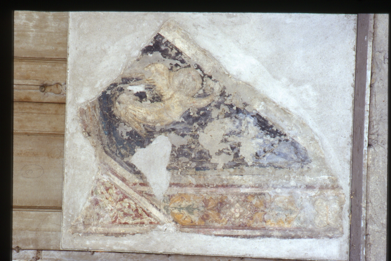 angelo (dipinto, frammento) di D'Oderisio Roberto (metà sec. XIV)