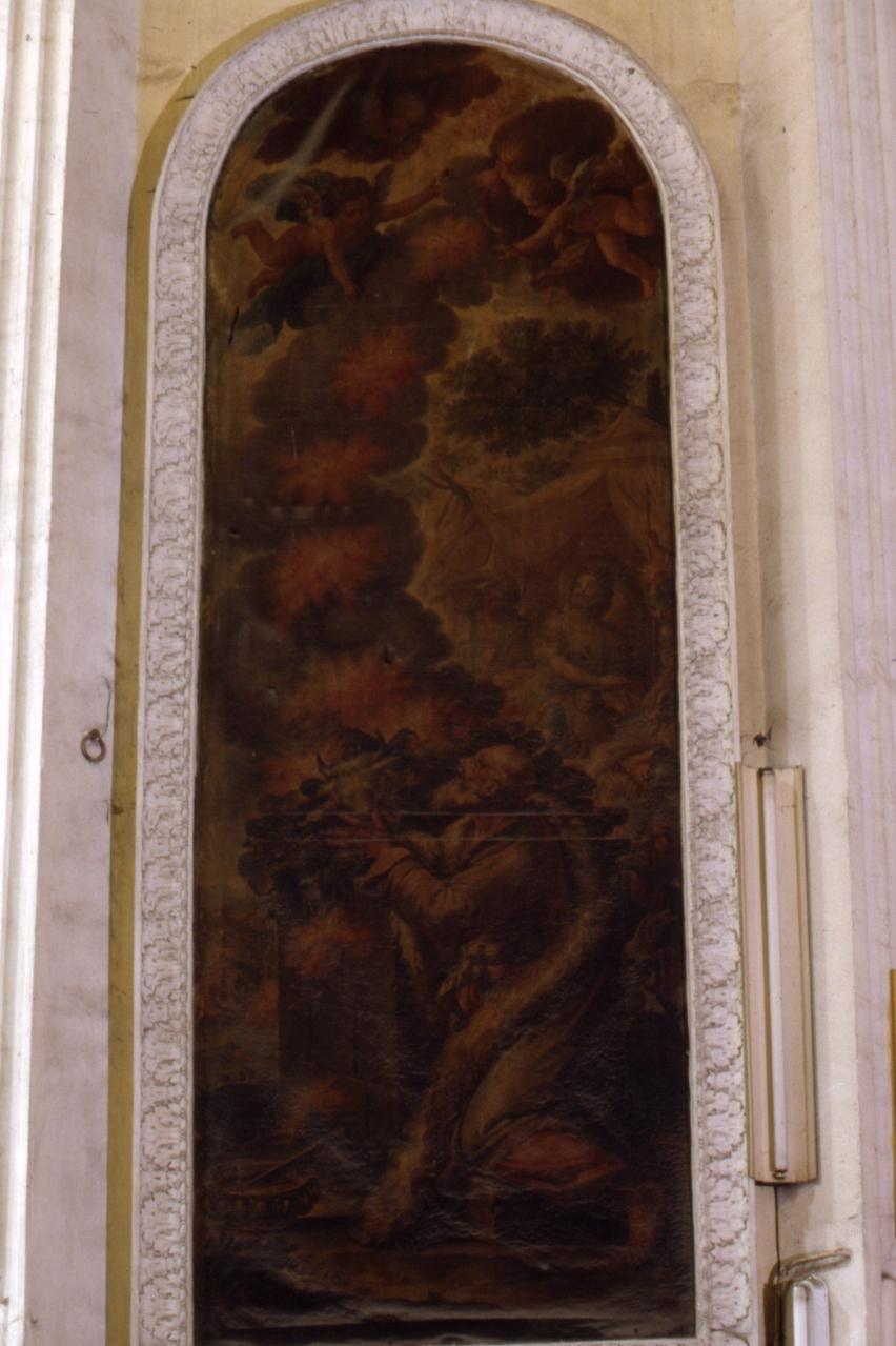 Mosè e il roveto ardente (dipinto) di Candido Francesco Saverio (sec. XVIII)