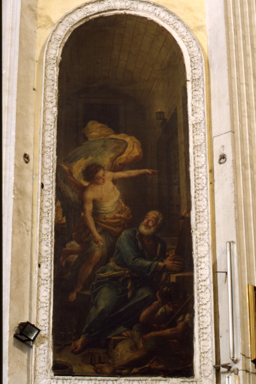 San Pietro liberato dal carcere da un angelo (dipinto) di Candido Francesco Saverio (sec. XVIII)