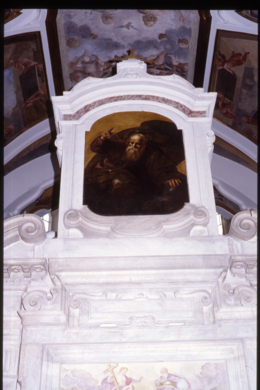 Dio Padre benedicente (dipinto, elemento d'insieme) - ambito napoletano (secondo quarto sec. XVII)