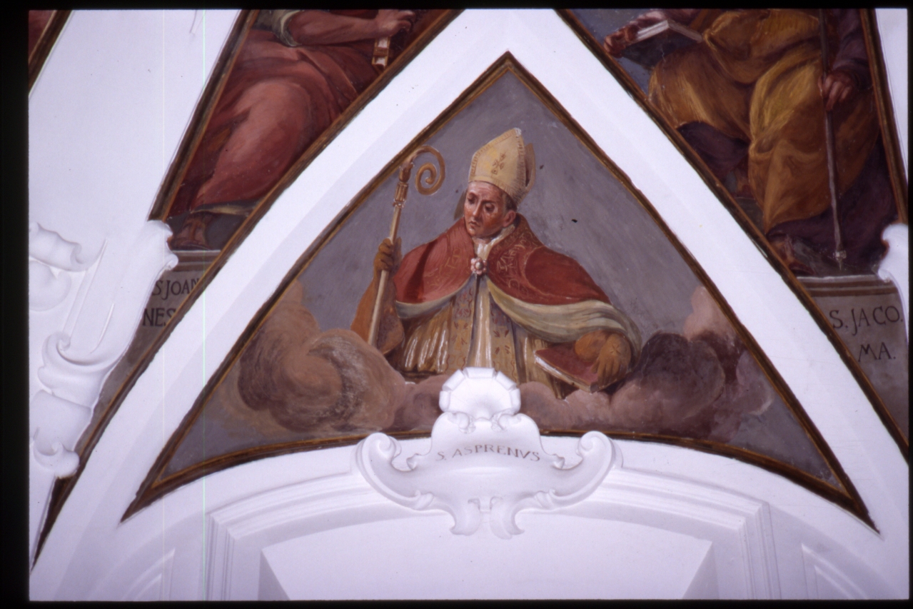 Sant'Aspreno (dipinto, elemento d'insieme) di Corenzio Belisario (e aiuti) (primo quarto sec. XVII)