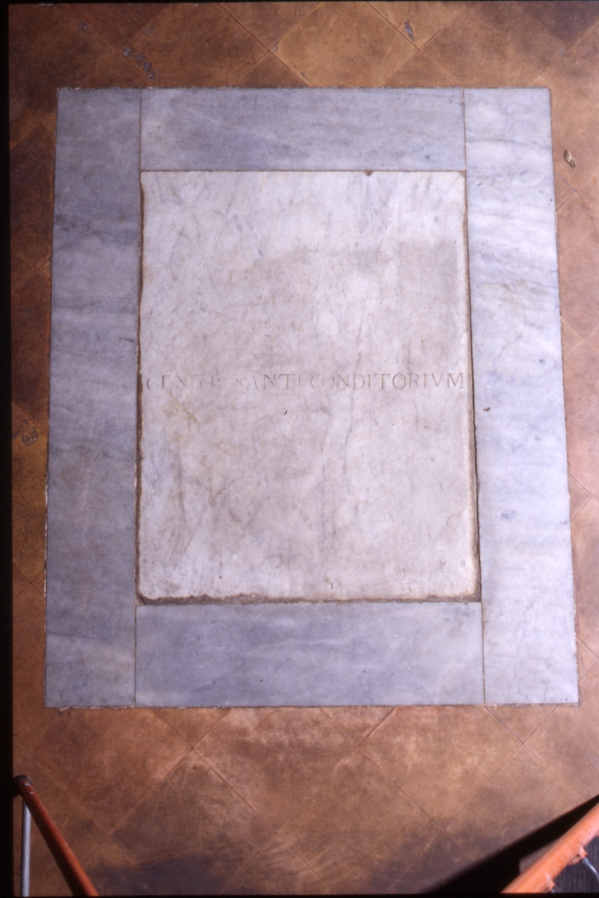 lastra tombale - bottega napoletana (seconda metà sec. XVII)