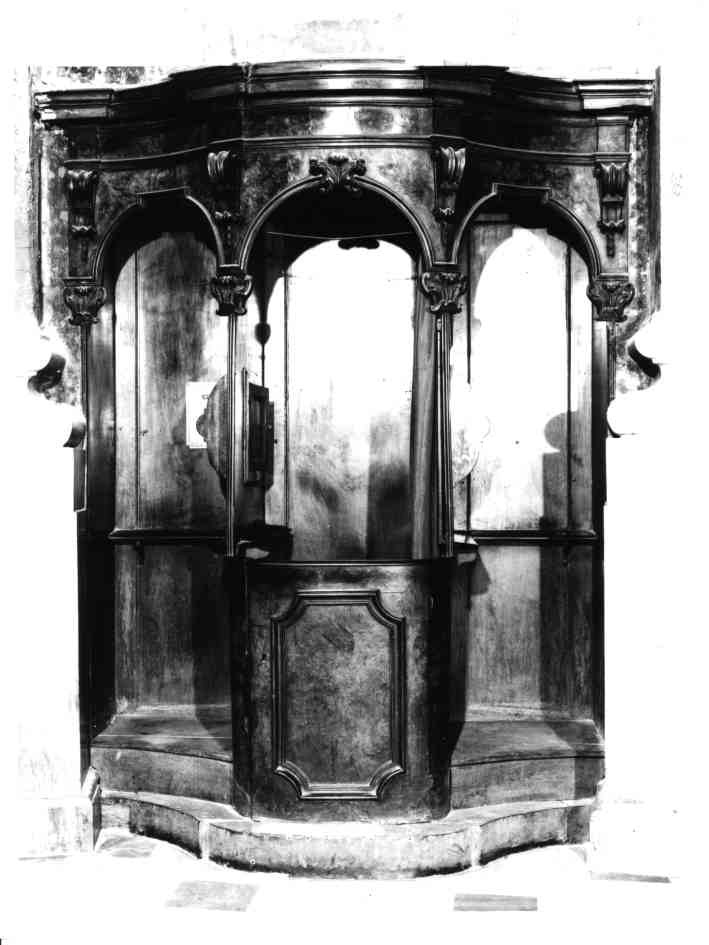 confessionale, serie - bottega napoletana (metà sec. XIX)