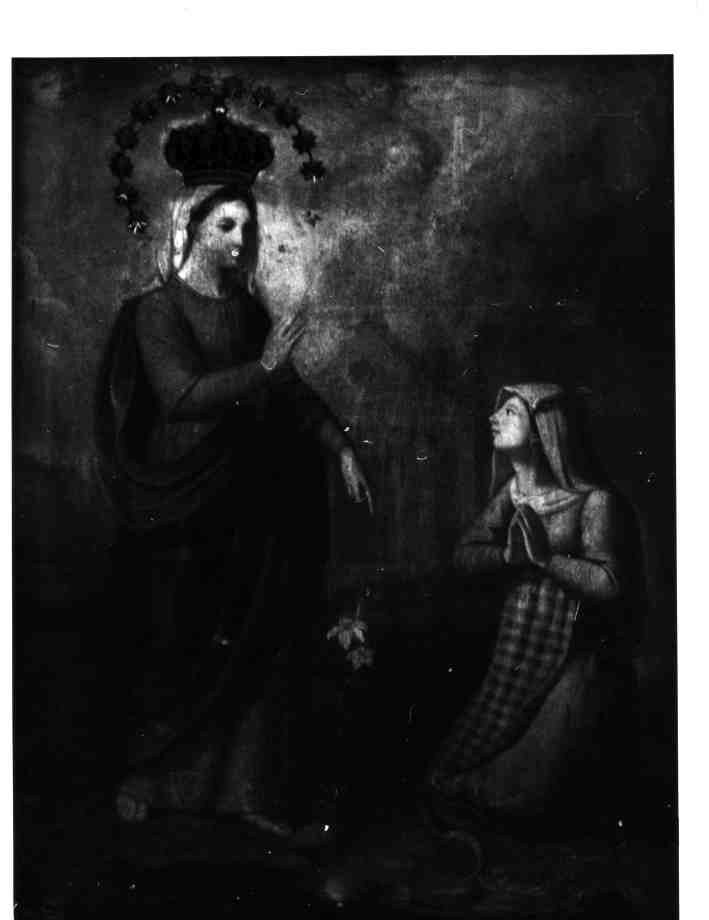 apparizione della Madonna (dipinto) - ambito napoletano (prima metà sec. XIX)