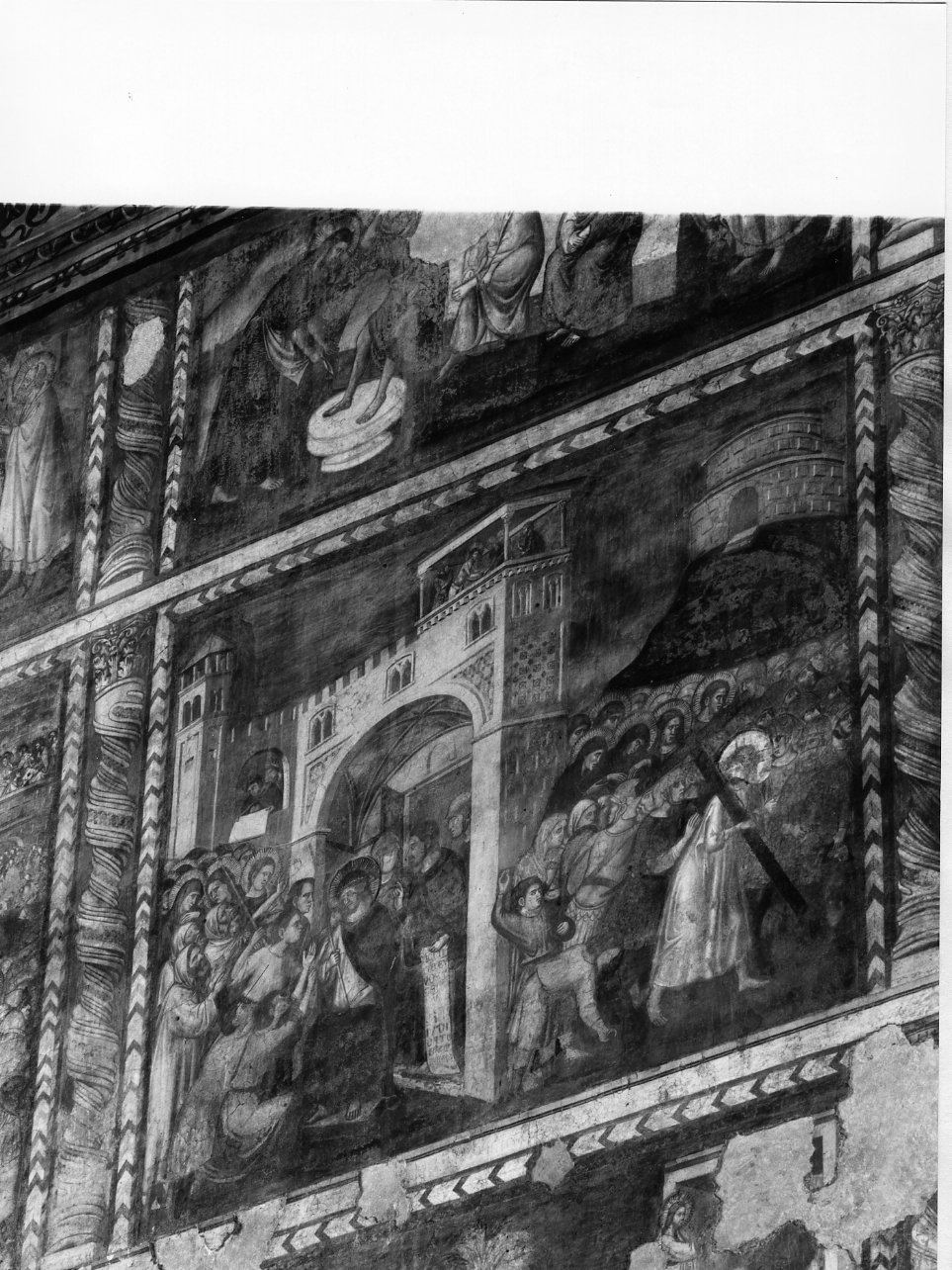 salita di Cristo al monte Calvario (dipinto) di Cavallini Pietro (scuola) (metà sec. XIV)