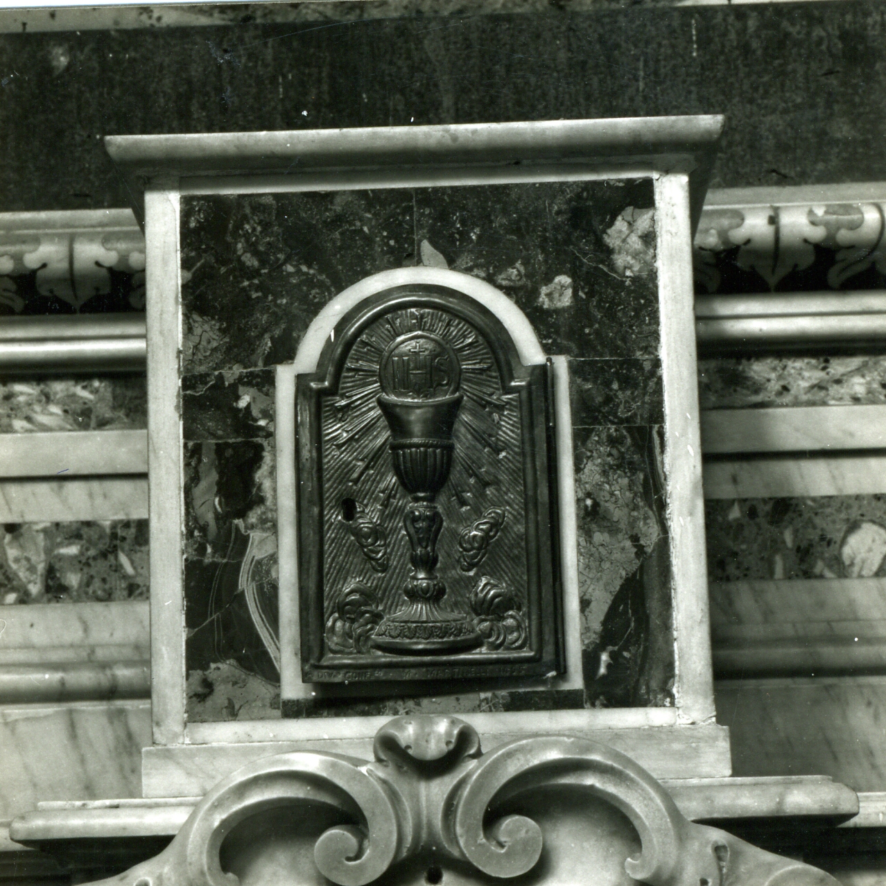 sportello di tabernacolo, elemento d'insieme - bottega napoletana (sec. XIX)
