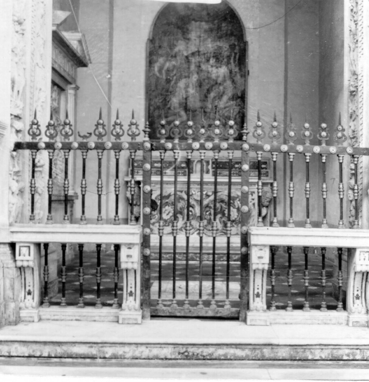 balaustrata di cappella, elemento d'insieme - bottega napoletana (sec. XVII)