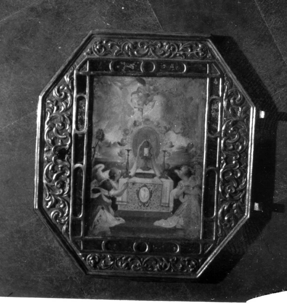 sportello di tabernacolo, elemento d'insieme - bottega napoletana (fine sec. XVII)