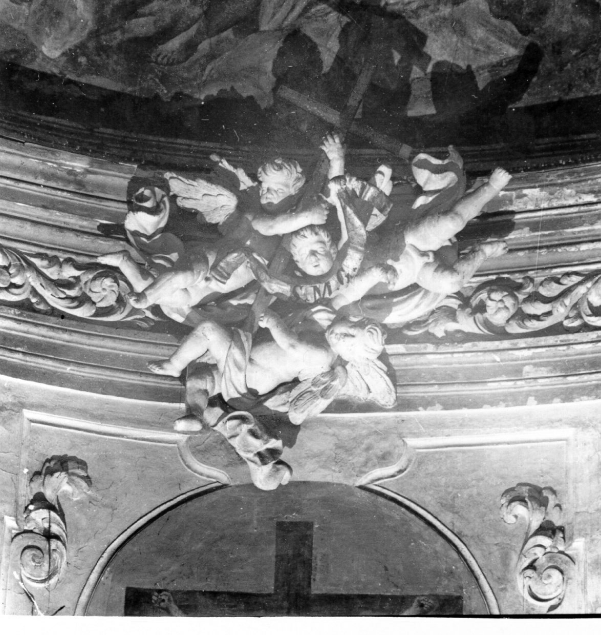 putti alati (gruppo scultoreo) - bottega napoletana (metà sec. XVIII)