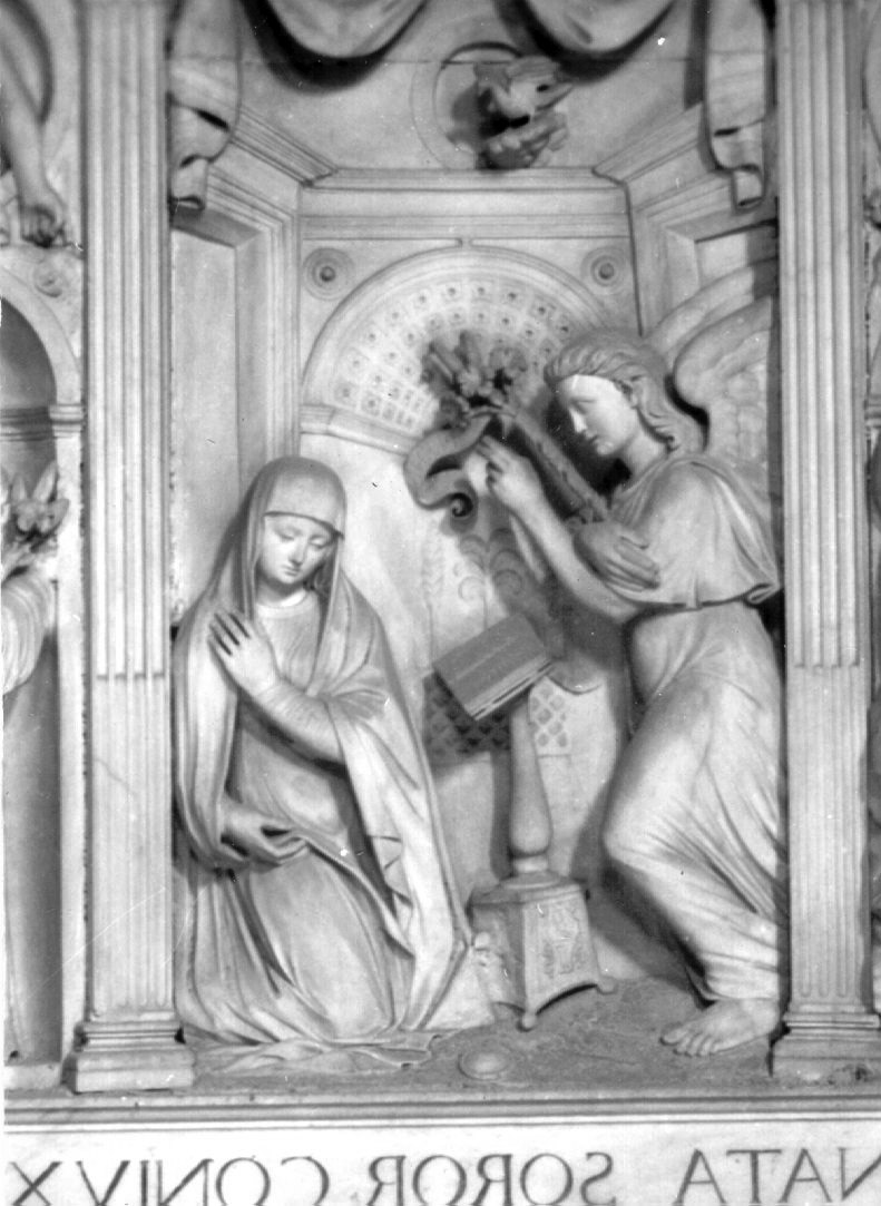 Annunciazione (rilievo) di Caccavello Annibale (primo quarto sec. XIX)