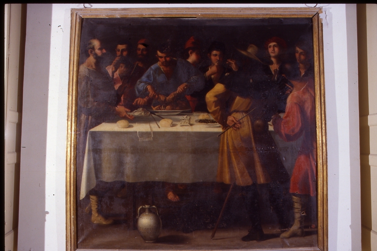 cena pasquale ebraica (dipinto) di Regolia Michele (seconda metà sec. XVII)