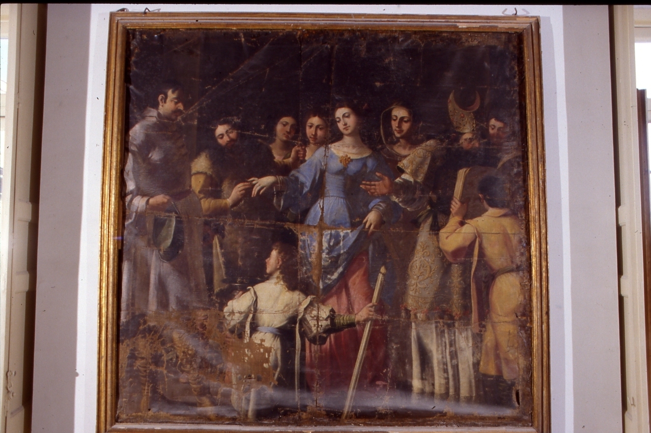 matrimonio di Rebecca e Isacco (dipinto) di Regolia Michele (seconda metà sec. XVII)