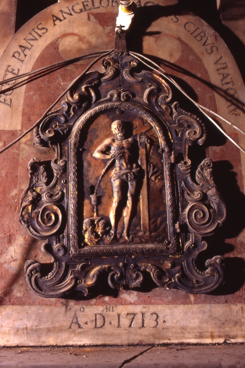 Cristo portacroce (sportello di tabernacolo) di Ragozzino Gennaro (cerchia) (sec. XVIII)