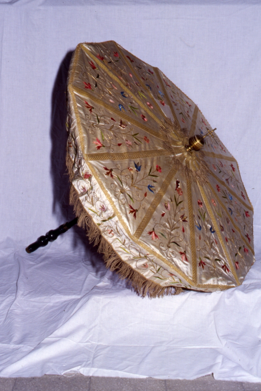 ombrellino processionale - manifattura napoletana, bottega napoletana (fine sec. XIX)