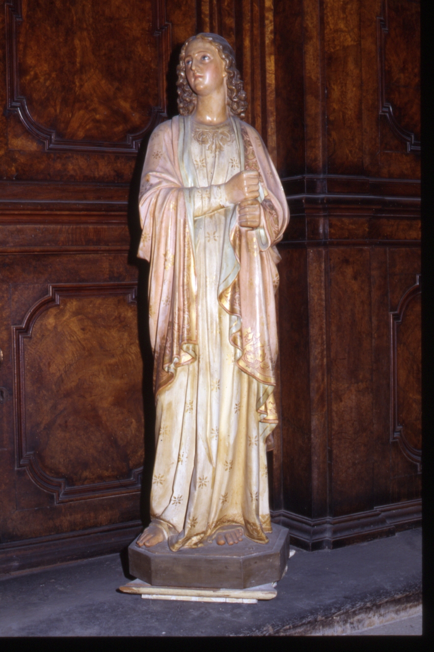 angelo reggicandelabro (statua) - bottega napoletana (fine sec. XIX)