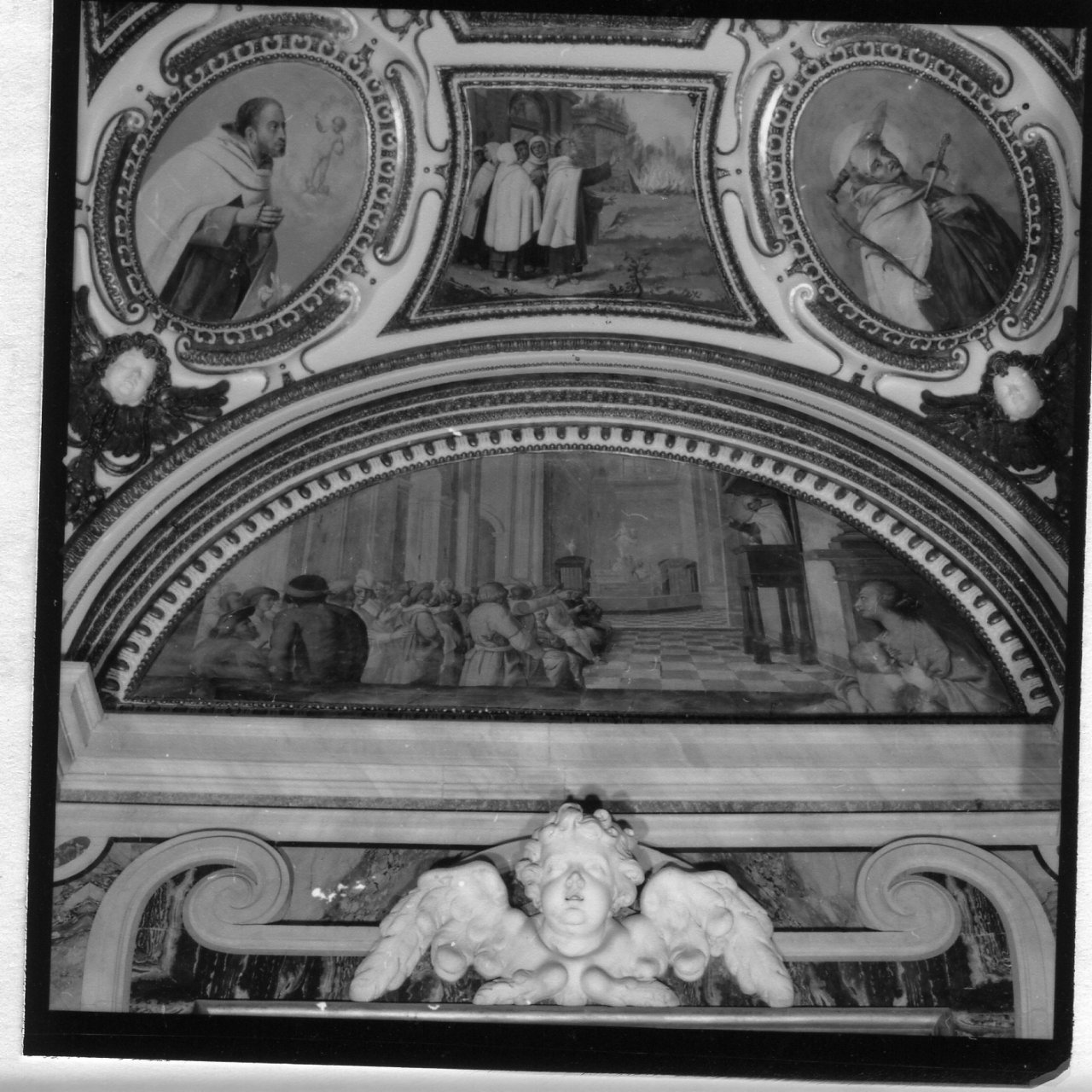 San Giovanni della Croce predica (dipinto) di Azzolino Giovanni Bernardino (sec. XVII)