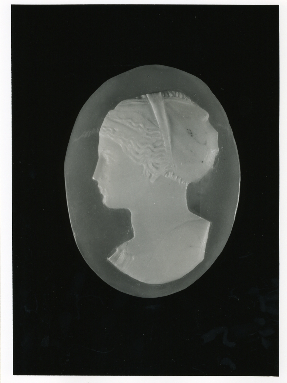 testa di donna (cammeo) - bottega napoletana (sec. XX)