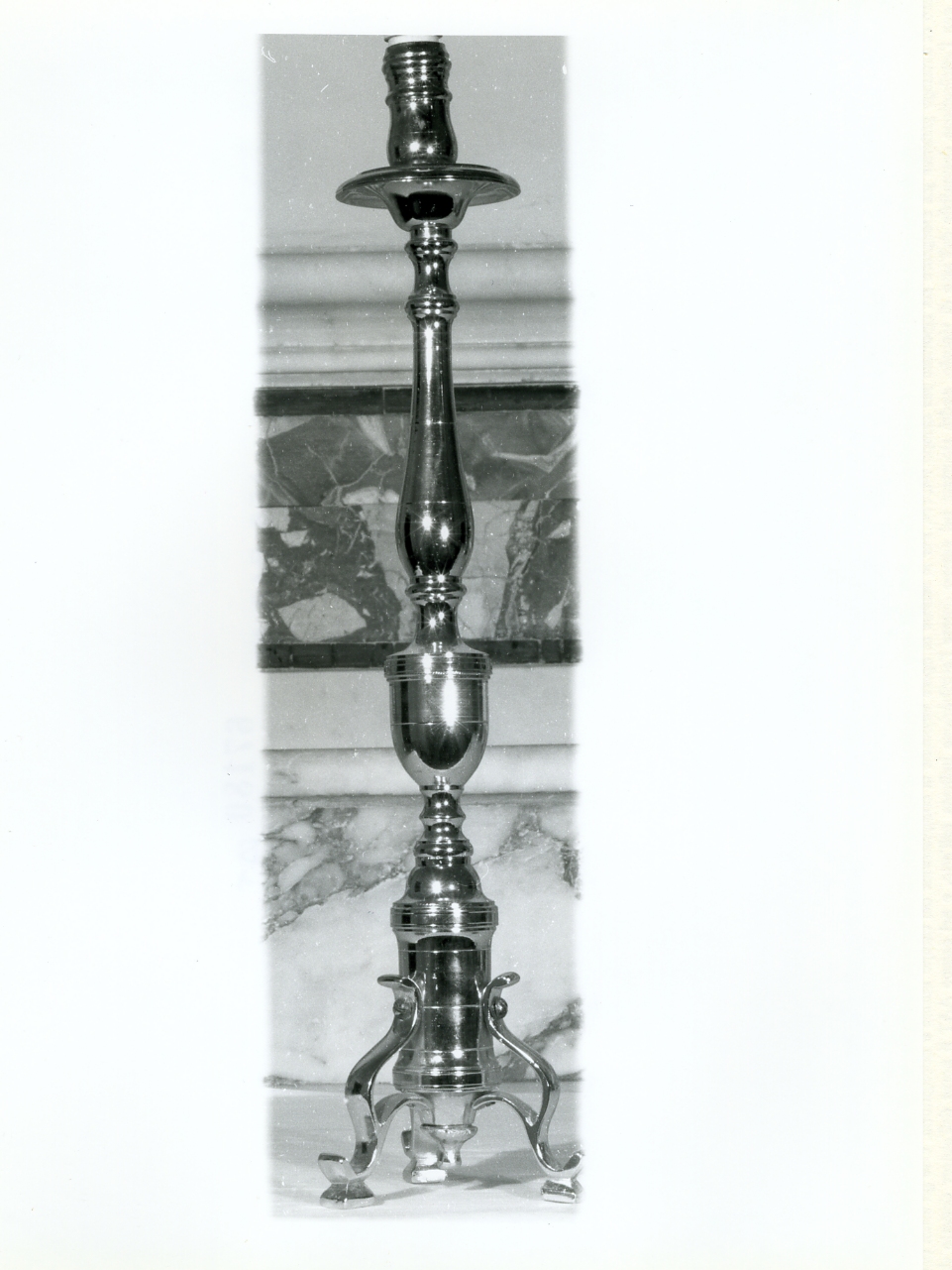 candelabro, serie - bottega napoletana (inizio sec. XX)