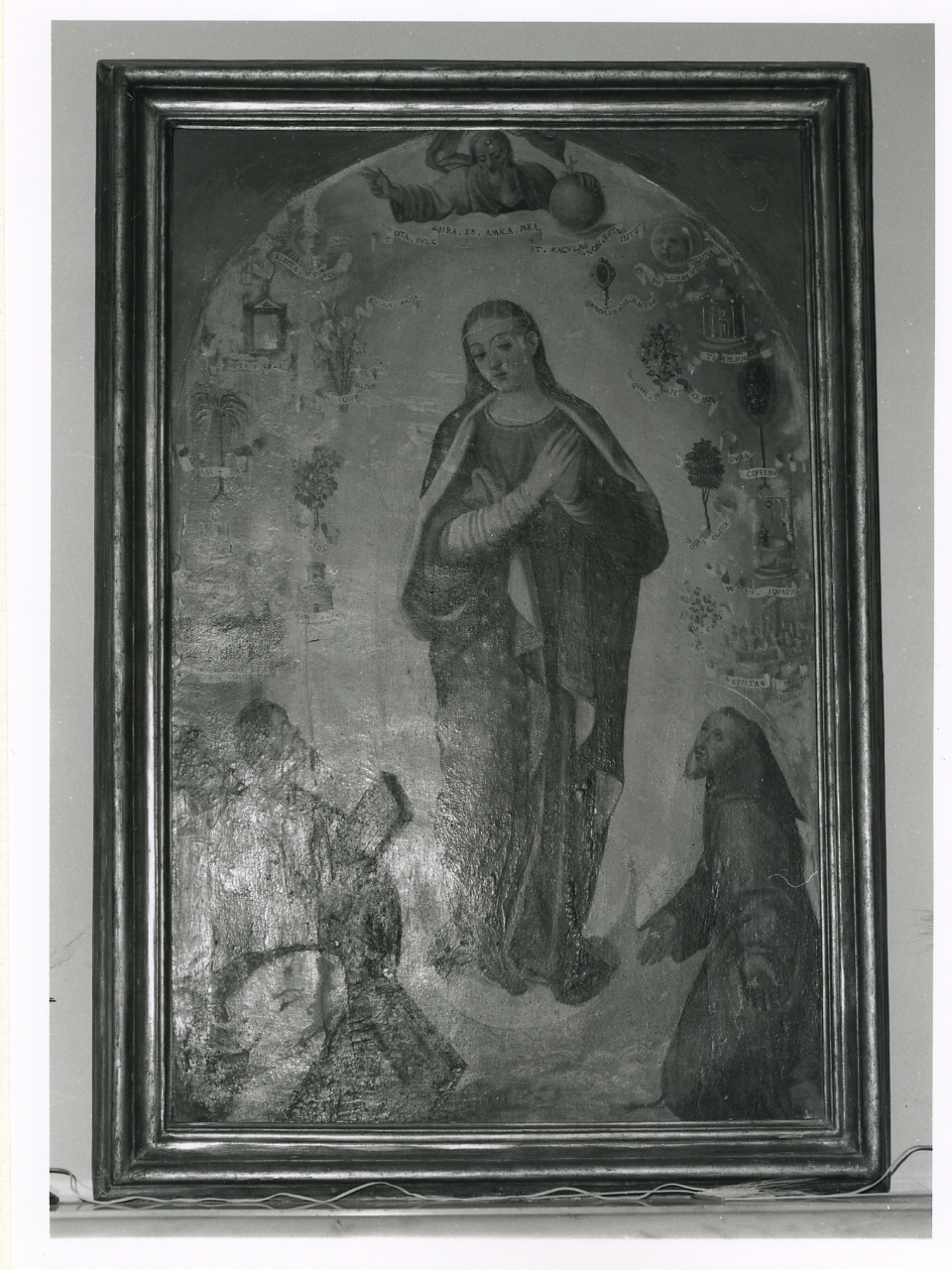 Immacolata Concezione e santi (dipinto) - ambito napoletano (sec. XIX)