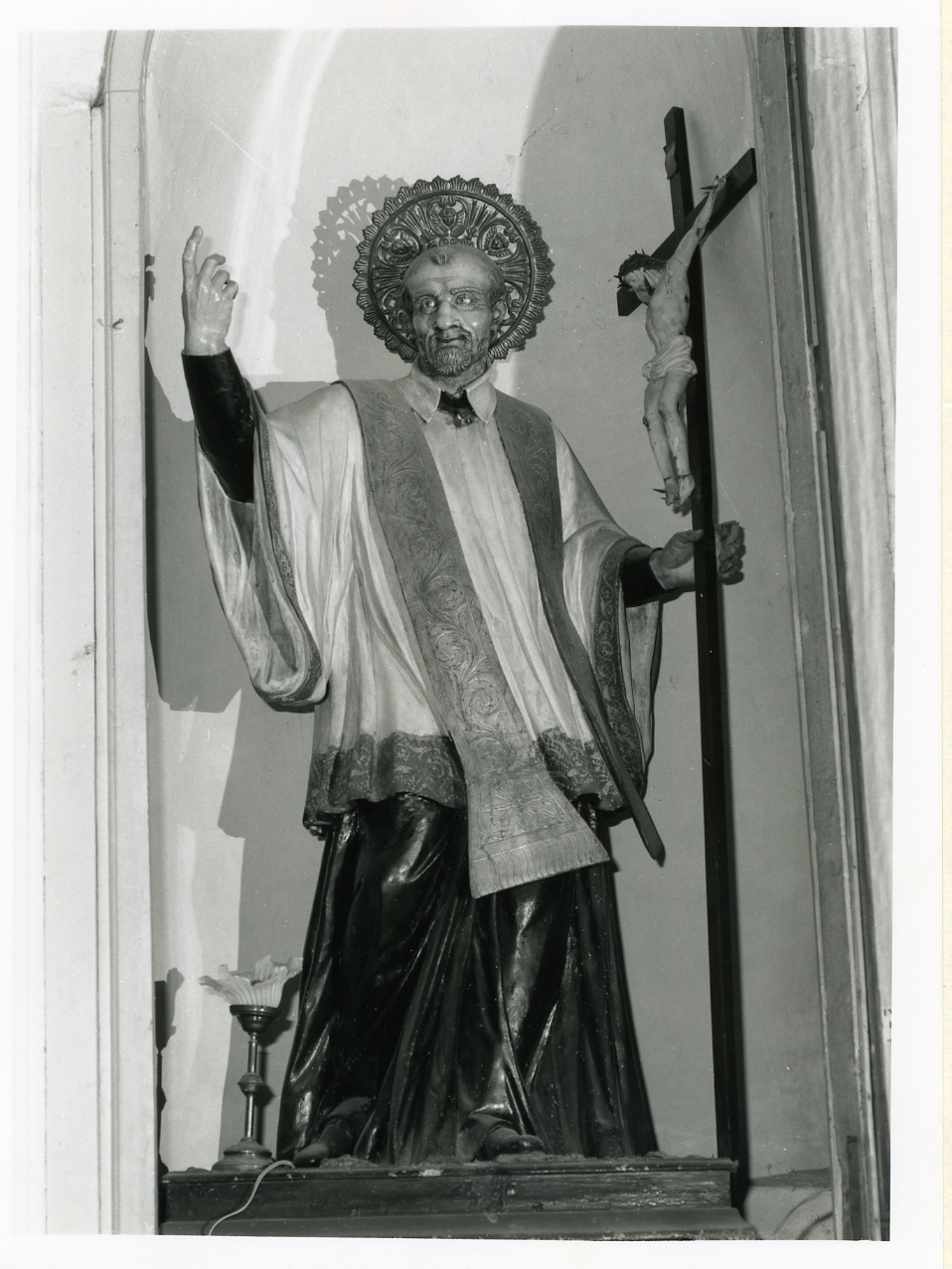 San Vincenzo dè Paoli (statua) - bottega napoletana (inizio sec. XX)