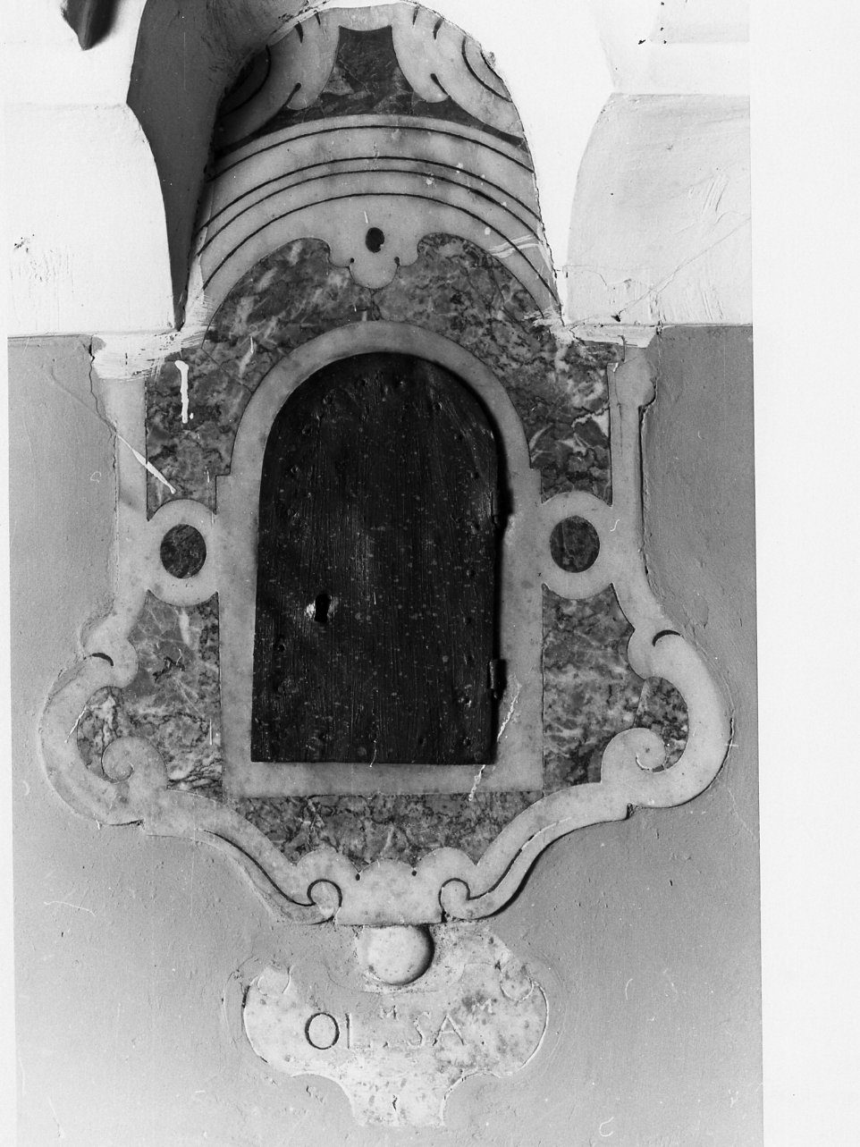 mostra di tabernacolo - a muro - bottega napoletana (metà sec. XIX)