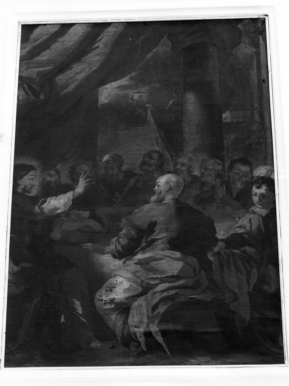 ultima cena (dipinto) di Solimena Francesco detto Abate Ciccio (cerchia) (prima metà sec. XVIII)