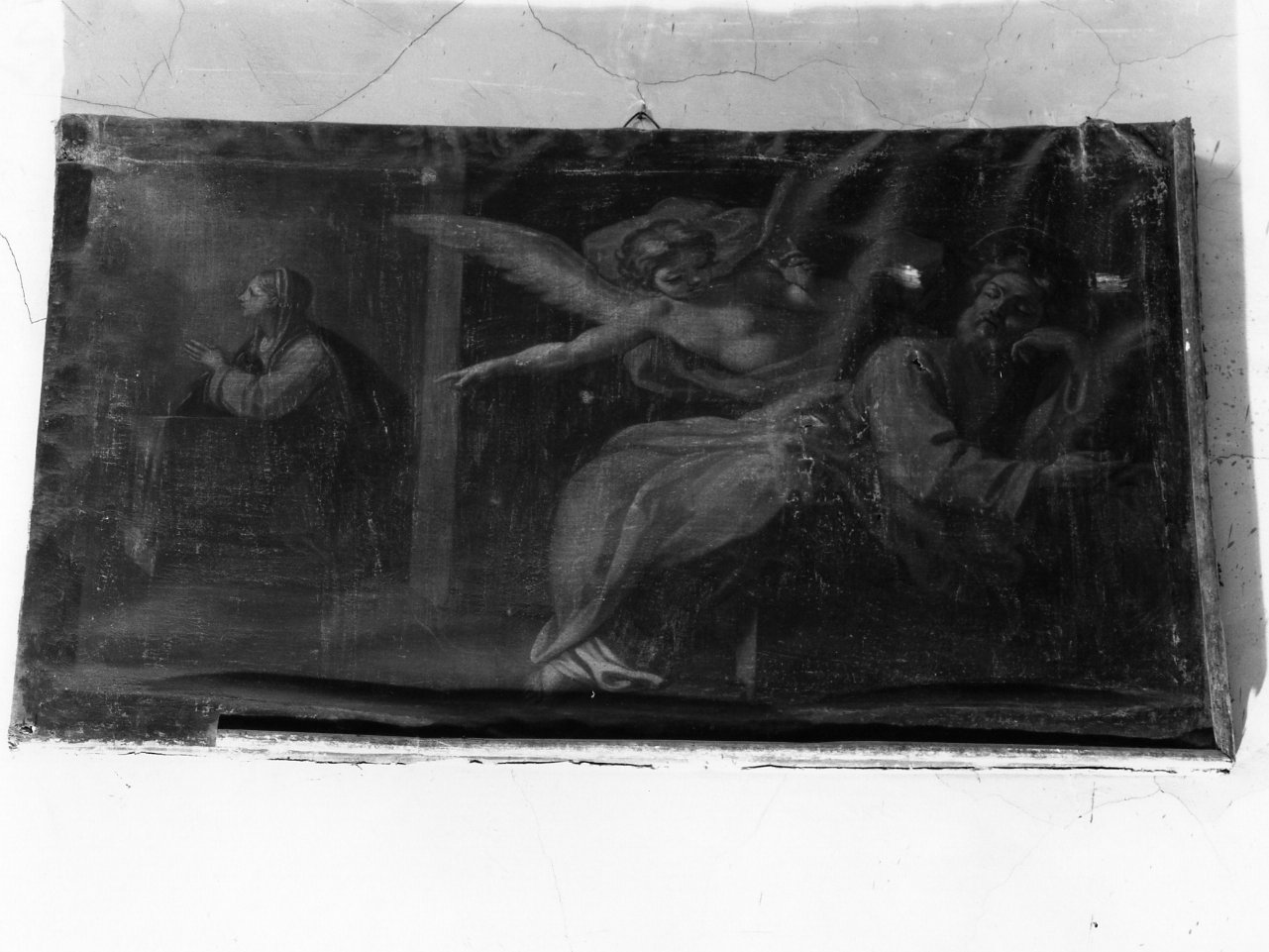 sogno di San Giuseppe (dipinto) di Solimena Francesco detto Abate Ciccio (cerchia) (prima metà sec. XVIII)