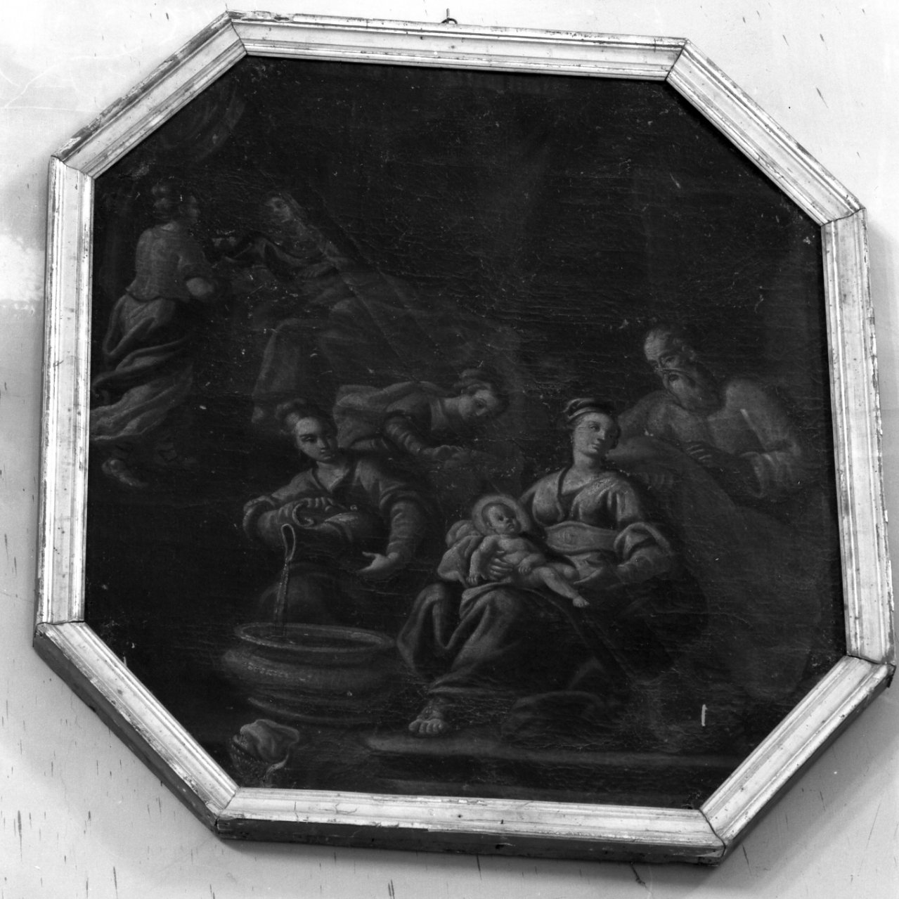 nascita di Maria Vergine (dipinto, elemento d'insieme) di Solimena Francesco detto Abate Ciccio (cerchia) (prima metà sec. XVIII)