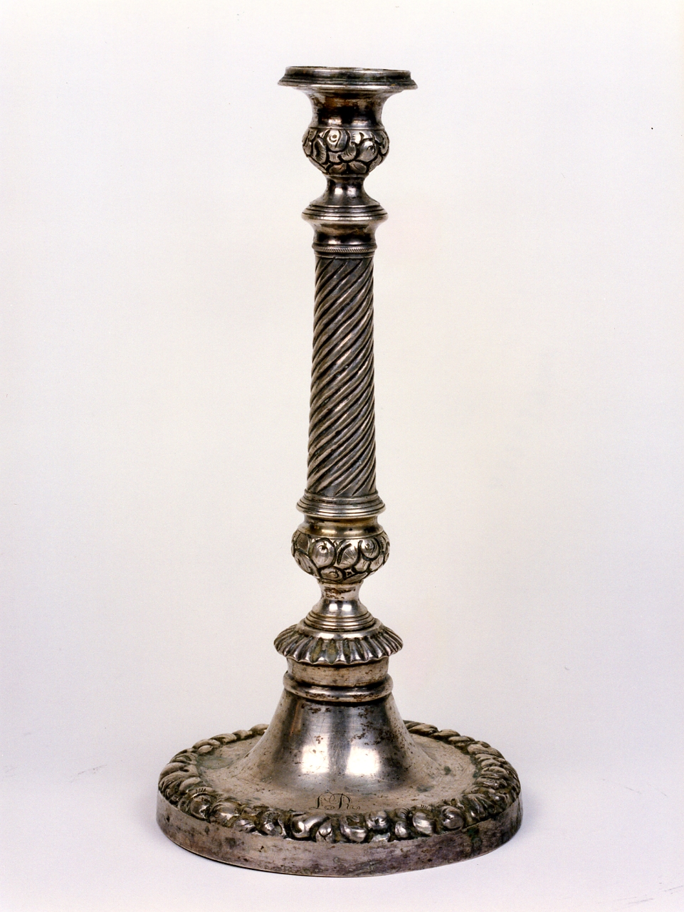 candelabro, serie - bottega napoletana (metà sec. XIX)