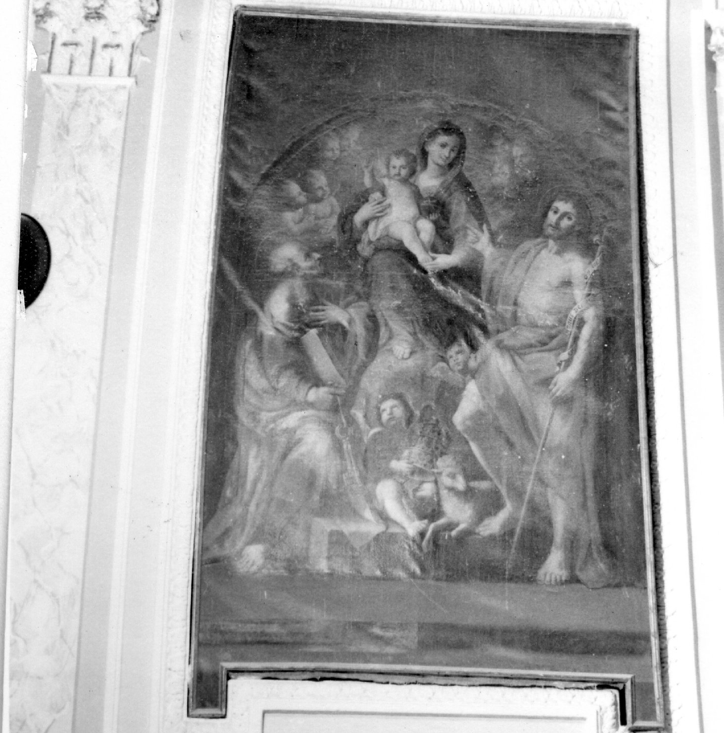 Madonna con Bambino e Santi (dipinto) di De Mimaco N (sec. XVIII)