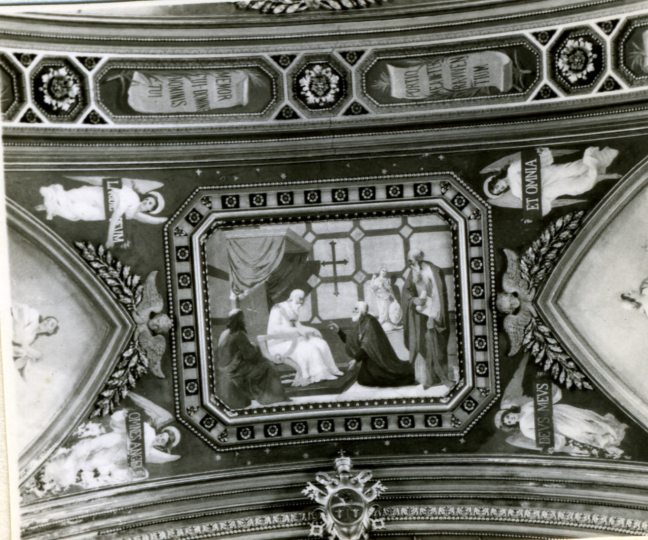 San Catello ricevuto dal papa (dipinto) di Paliotti Vincenzo (sec. XIX)