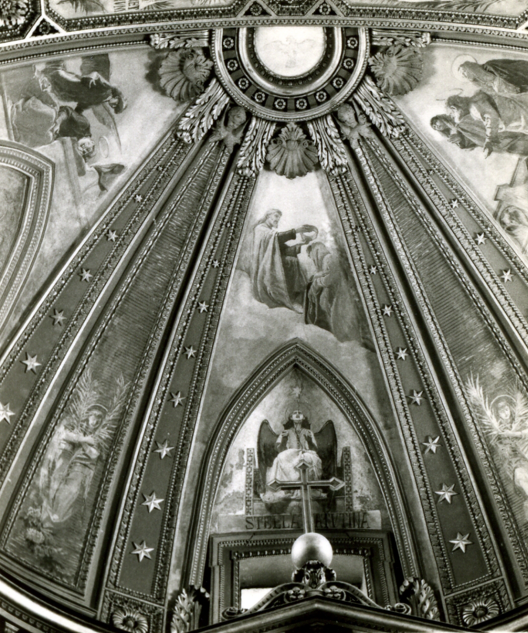 incoronazione di Maria Vergine (dipinto) di D'Agostino Gaetano (sec. XIX)