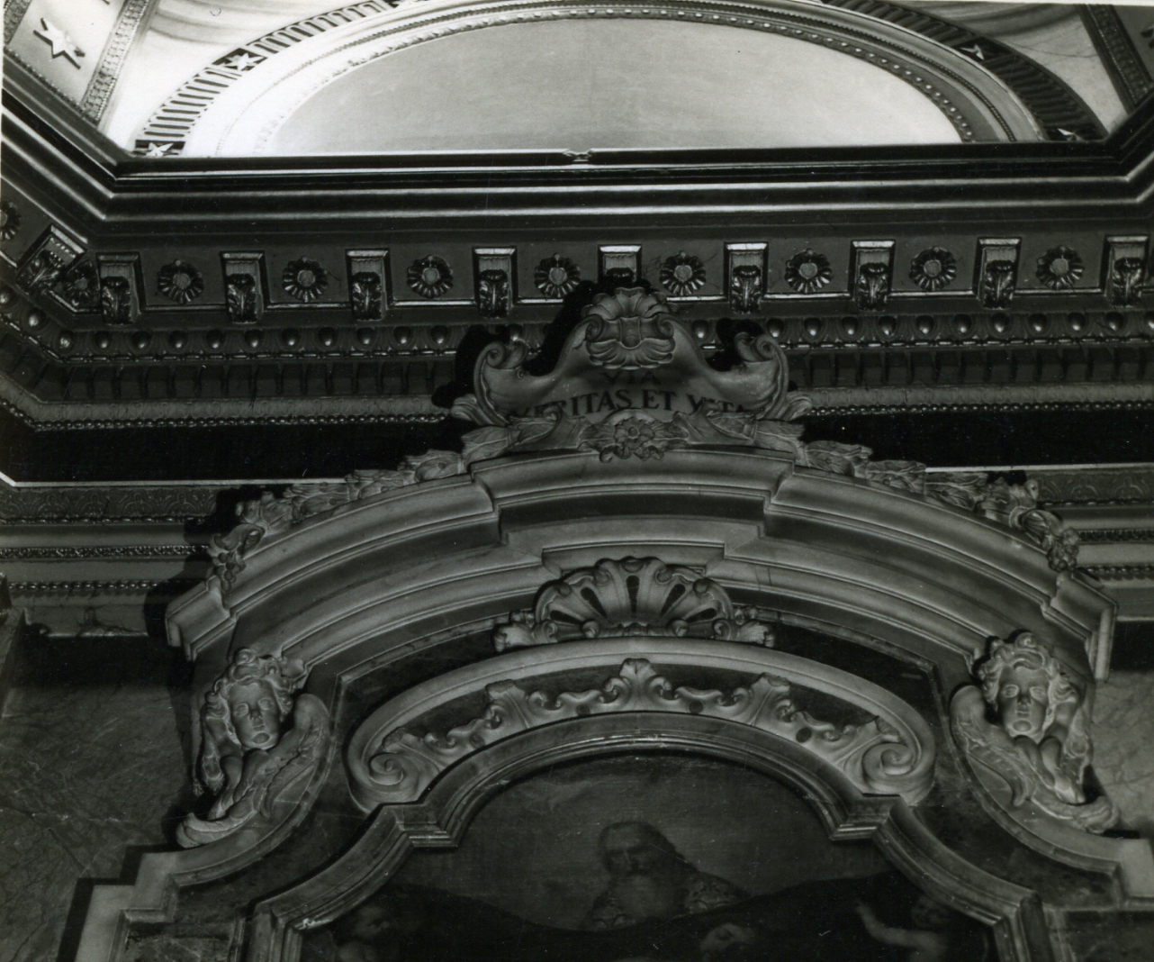 cornice di pala d'altare - bottega napoletana (prima metà sec. XVIII)