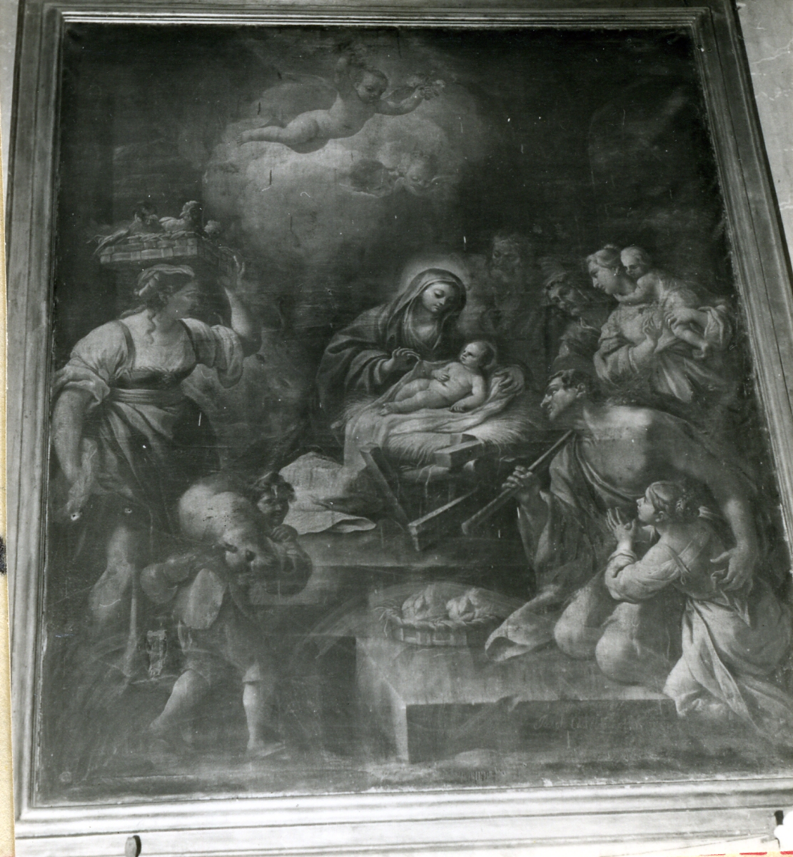 adorazione dei pastori (dipinto) di Castellano Giuseppe (sec. XVIII)