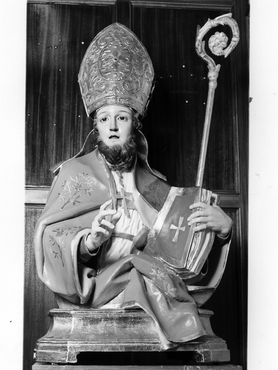 Santo vescovo (busto) - bottega napoletana (seconda metà sec. XIX)