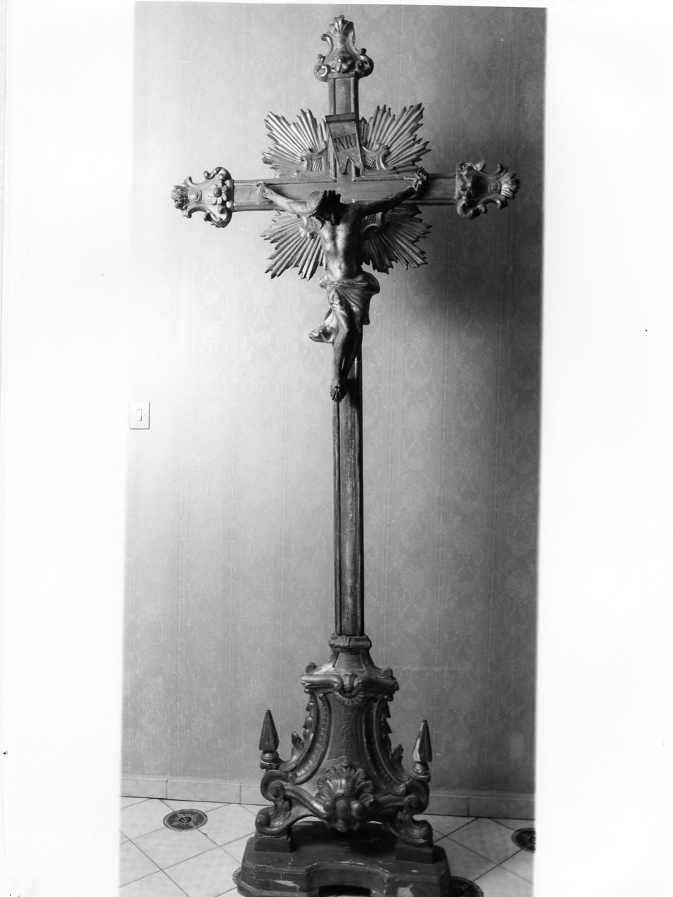 croce processionale - bottega napoletana (fine sec. XIX)