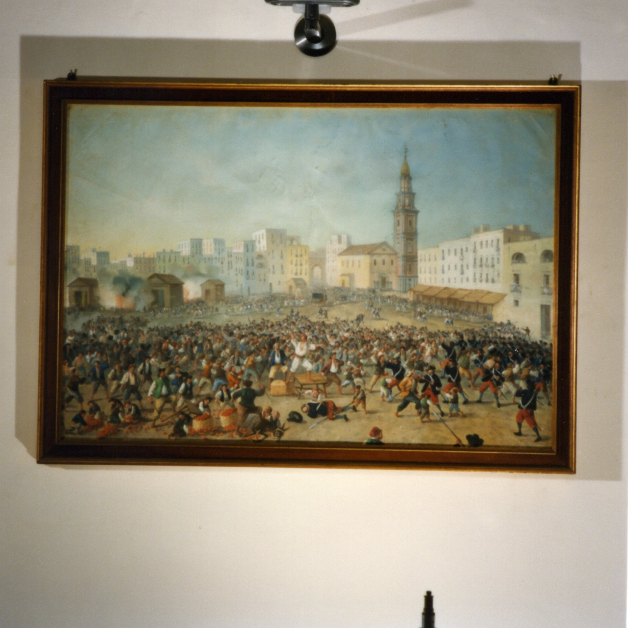 episodio della rivolta di masaniello (dipinto) - ambito napoletano (prima metà sec. XIX)