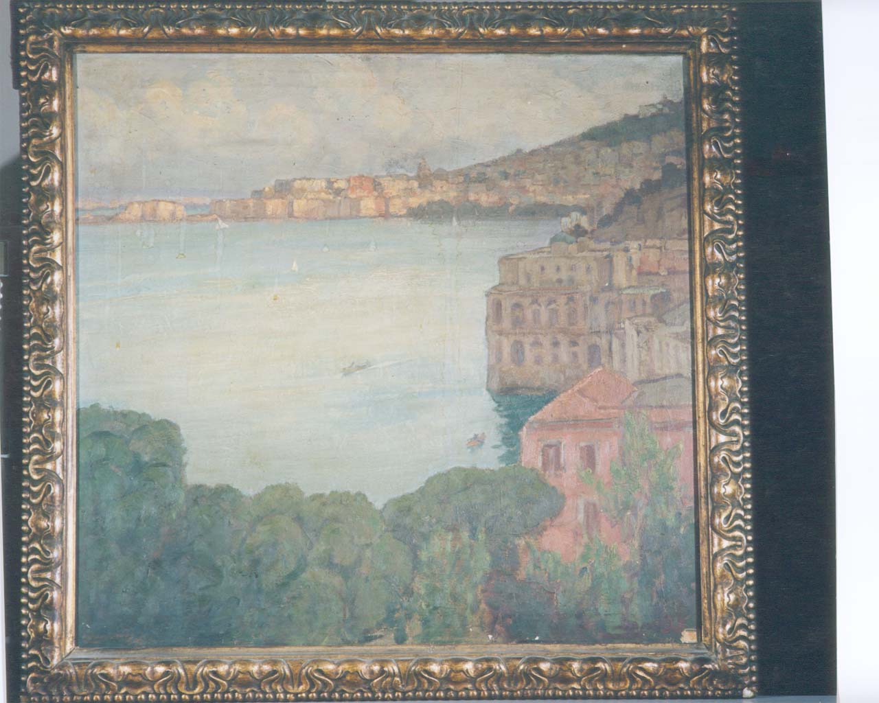 veduta di napoli da Posillipo (dipinto) di Limauro Raffaele (secondo quarto sec. XX)